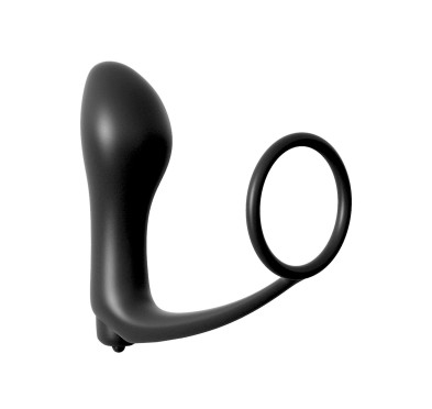 Plug-ASS GASM COCKRING PLUG BLACK